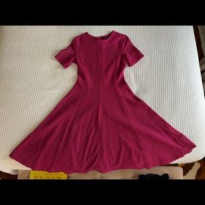 Zara hot pink jacquard pointe dress